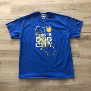 Hardwood Classic Dub City Golden State Warriors Blue Graphic Tee